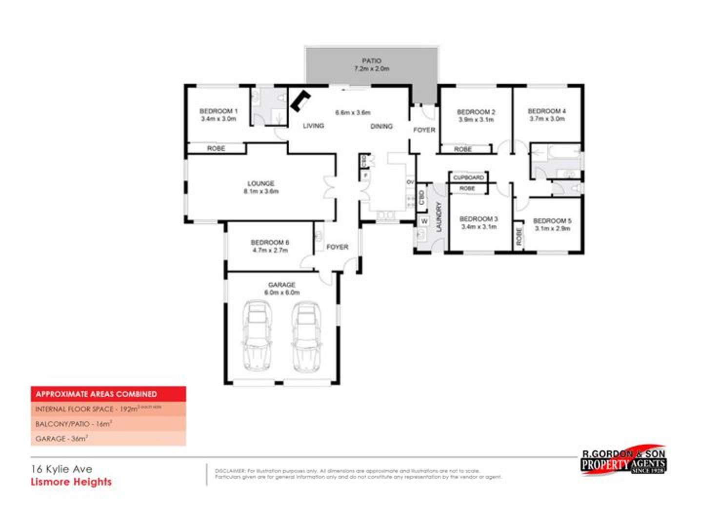 Floorplan of Homely house listing, 16 Kylie Avenue, Lismore Heights NSW 2480