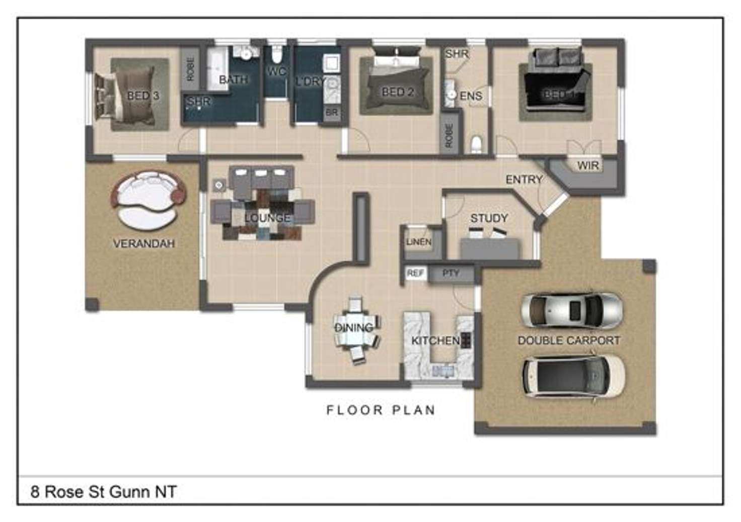 Floorplan of Homely house listing, 8 Rose Street, Gunn NT 832