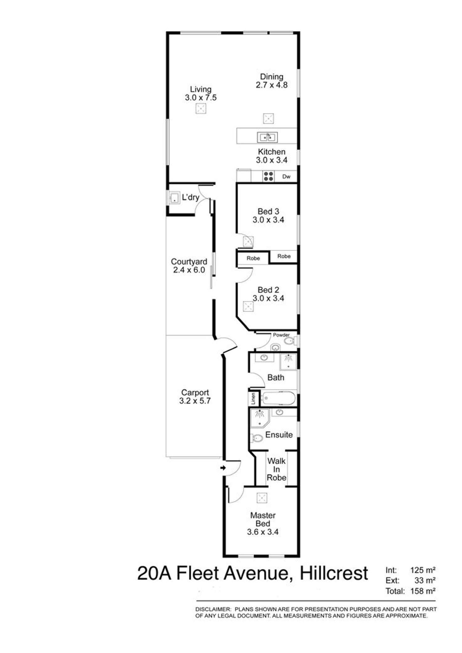 Floorplan of Homely house listing, 20A Fleet Avenue, Hillcrest SA 5086