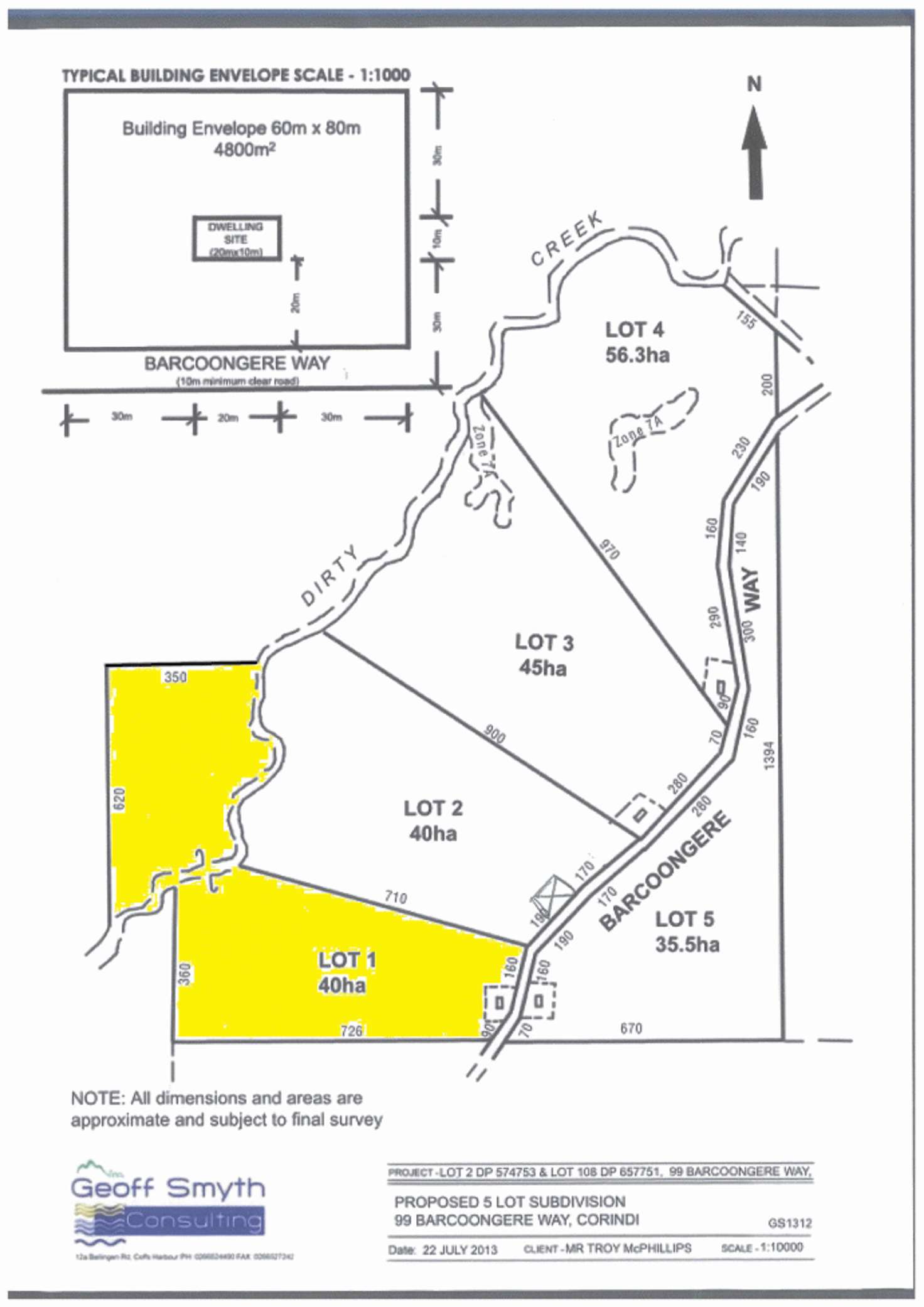 Floorplan of Homely ruralOther listing, Lot 1, 75 Barcoongere Way, Corindi Beach NSW 2456