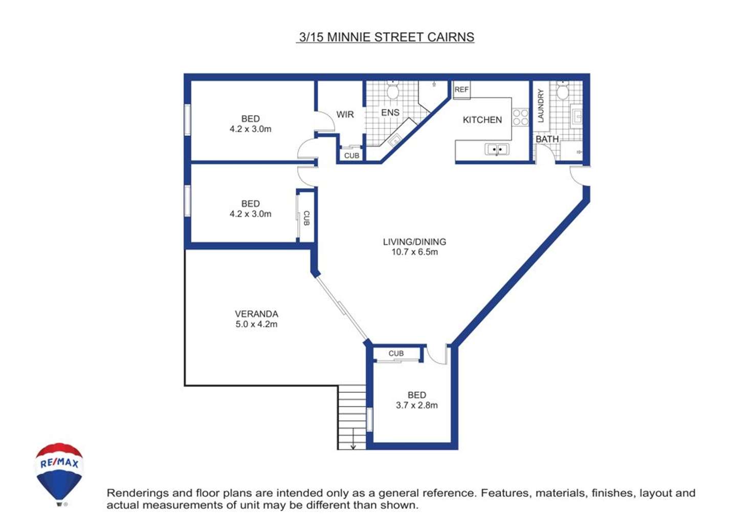 Floorplan of Homely unit listing, 3/15-17 Minnie Street, Cairns City QLD 4870