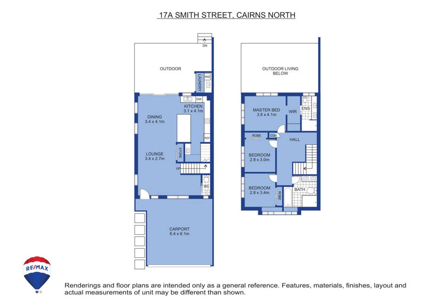 Floorplan of Homely townhouse listing, 17A Smith Street, Cairns North QLD 4870