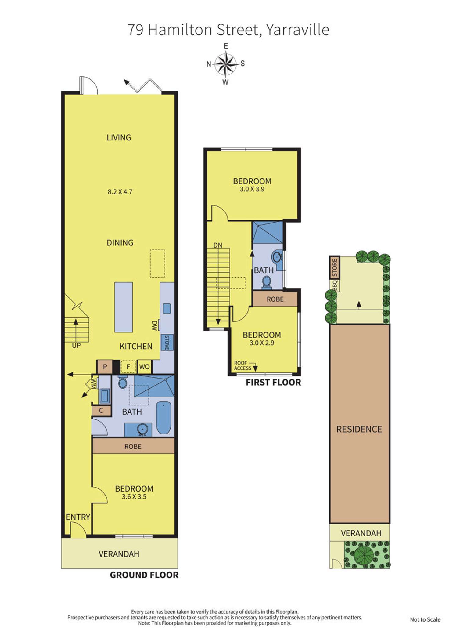 Floorplan of Homely house listing, 79 Hamilton Street, Yarraville VIC 3013