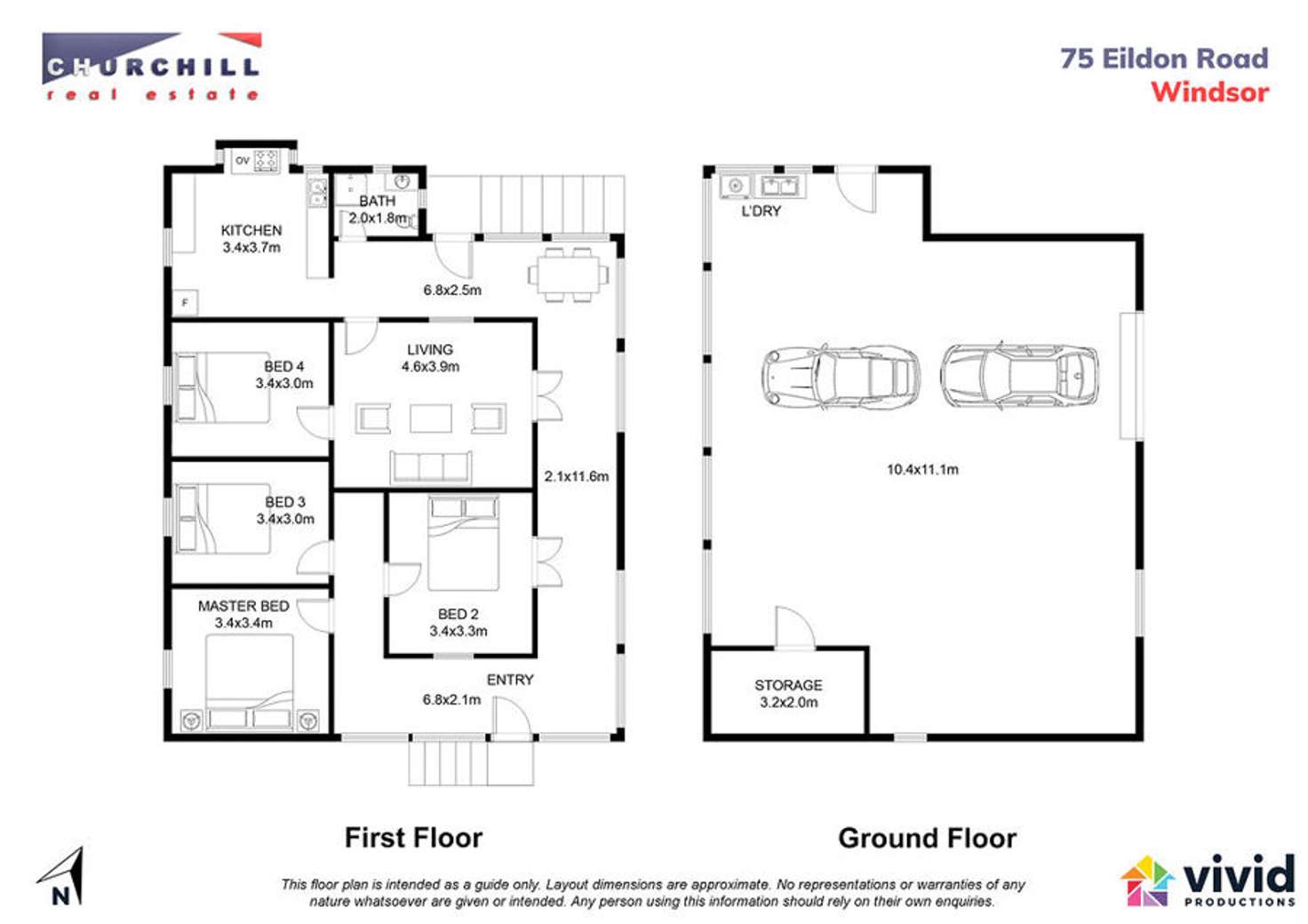 Floorplan of Homely house listing, 75 Eildon Road, Windsor QLD 4030
