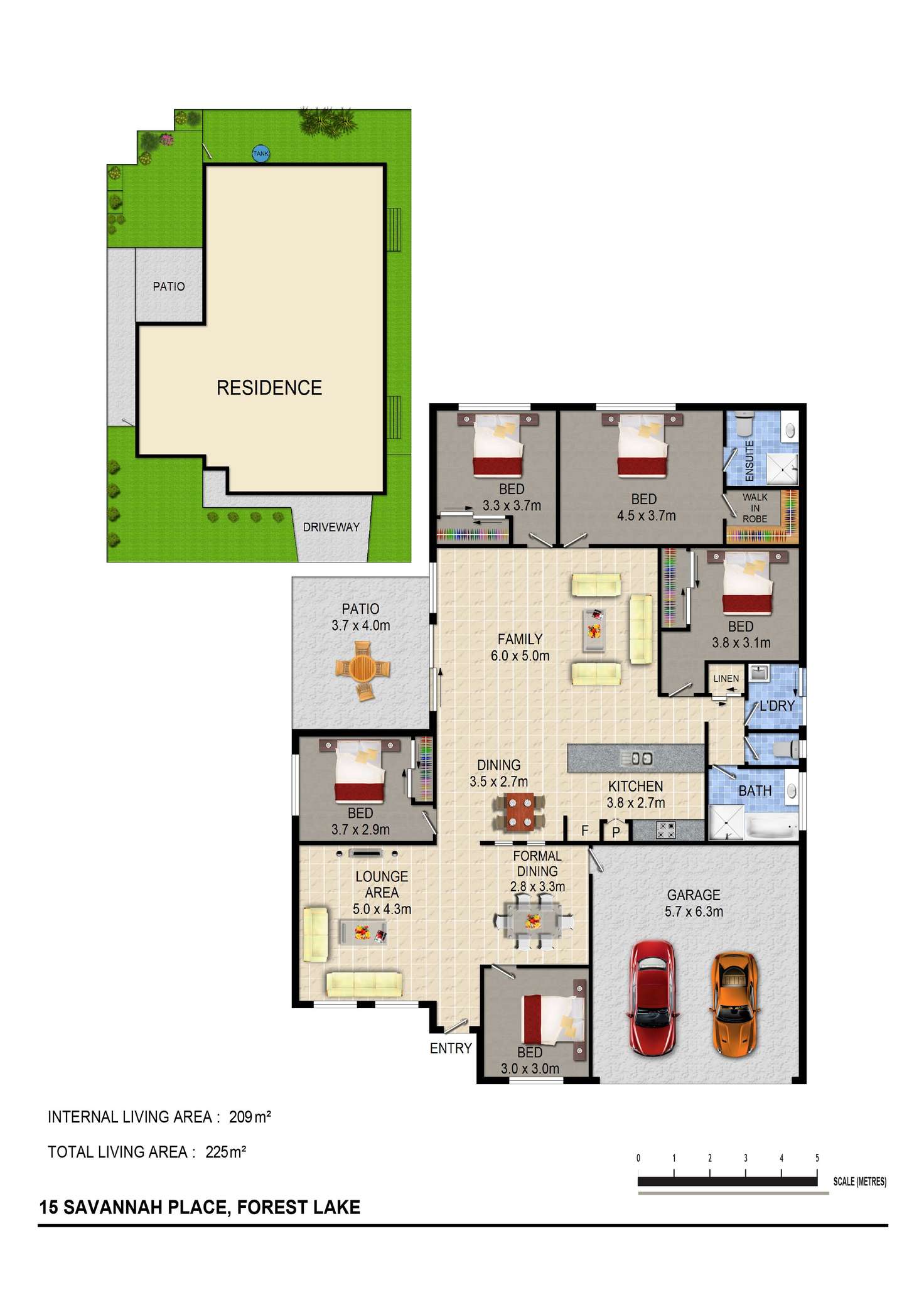 Floorplan of Homely house listing, 15 Savannah Pl, Forest Lake QLD 4078