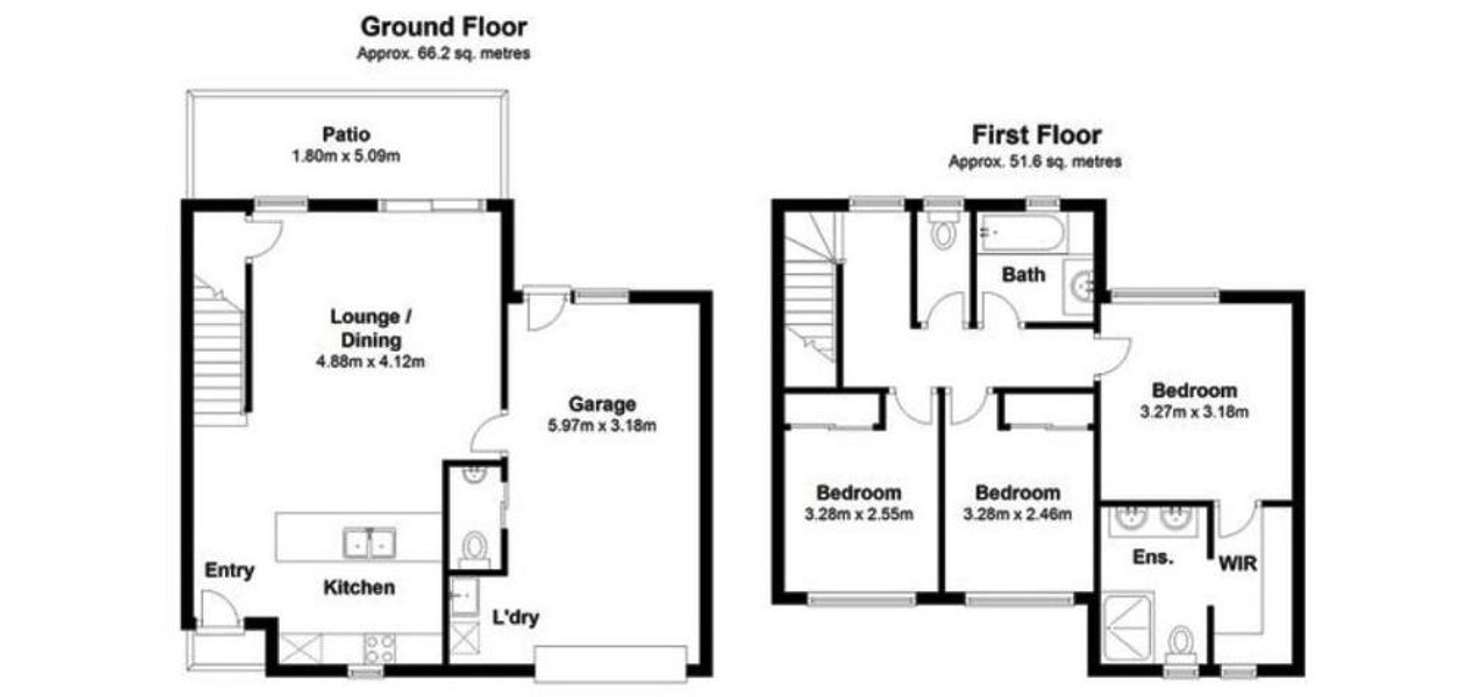 Floorplan of Homely townhouse listing, 7/40 ELLIS STREET, Lawnton QLD 4501