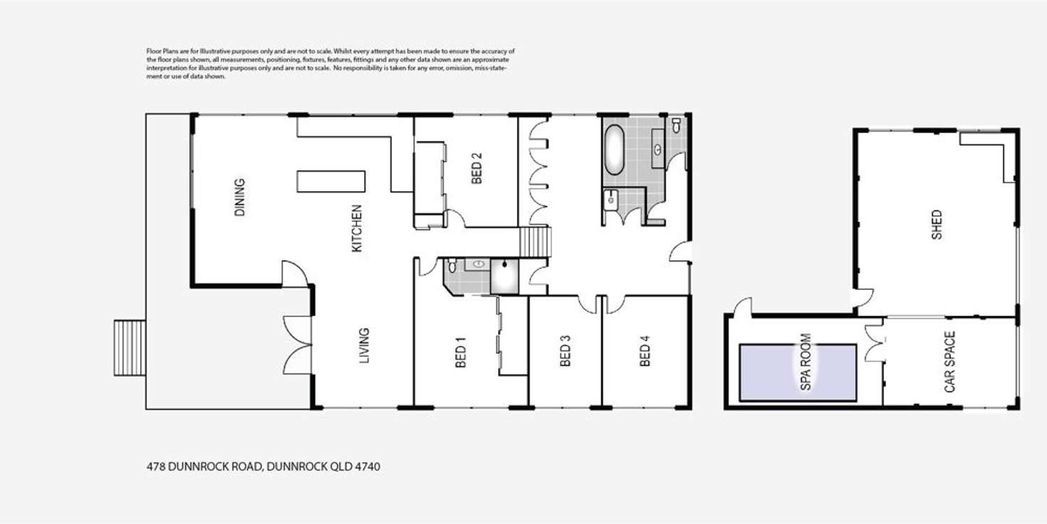 Floorplan of Homely house listing, 478 Dunnrock Road, Dunnrock QLD 4740