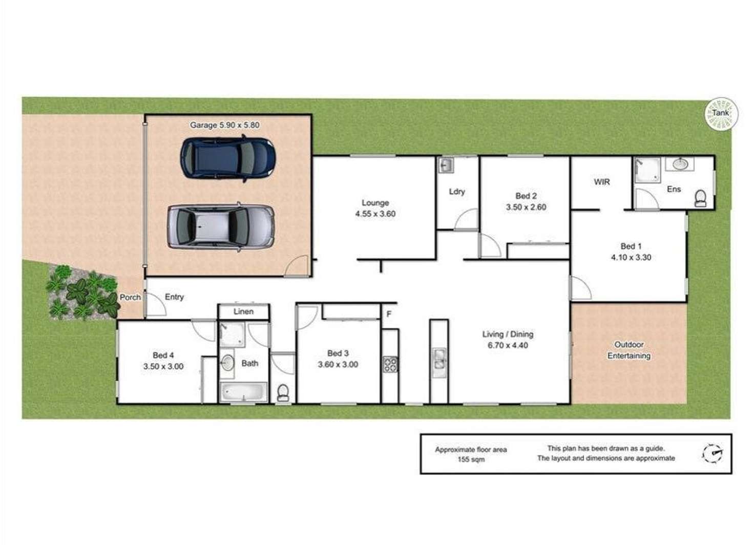 Floorplan of Homely house listing, 27 Sanctuary Drive, Cranley QLD 4350