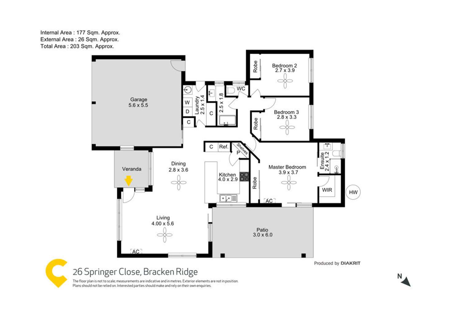 Floorplan of Homely house listing, 26 Springer Place, Bracken Ridge QLD 4017