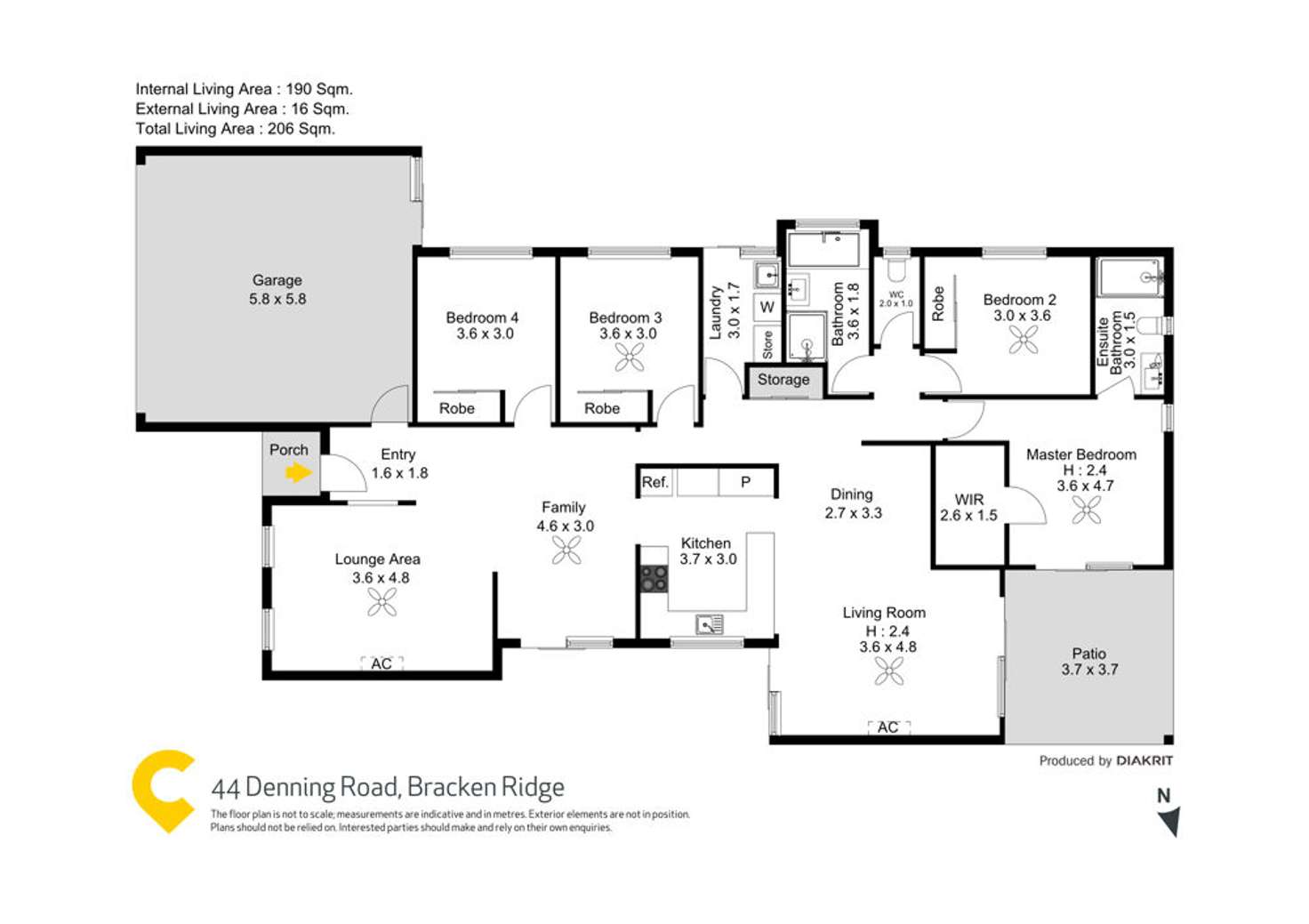Floorplan of Homely house listing, 44 Denning Road, Bracken Ridge QLD 4017