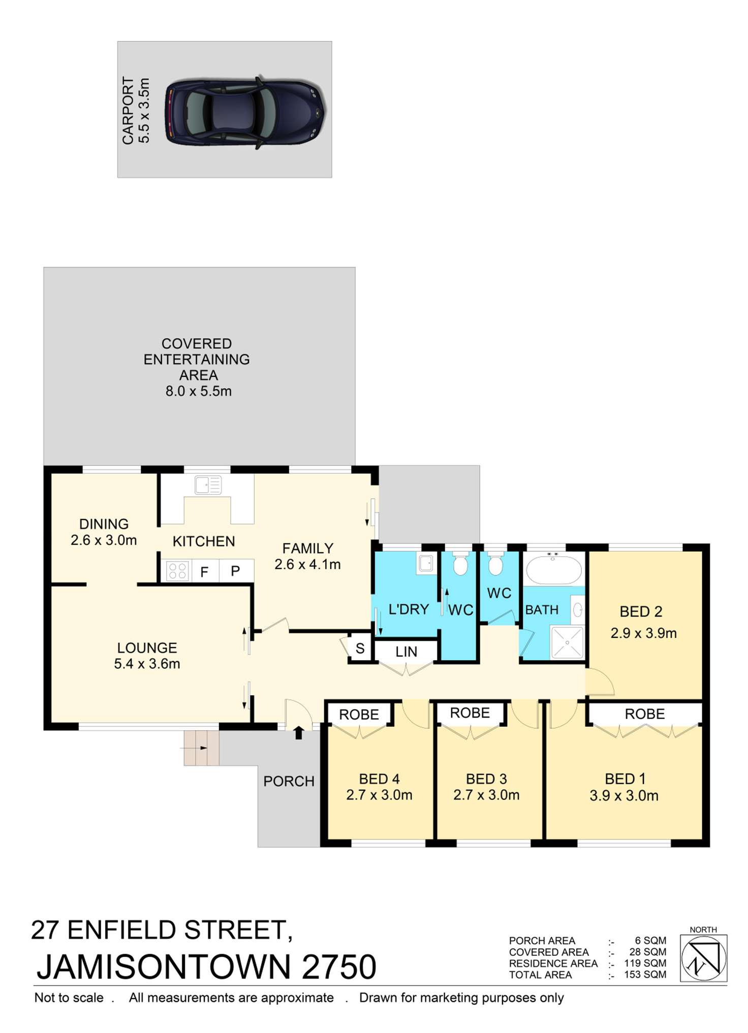 Floorplan of Homely house listing, 27 Enfield Street, Jamisontown NSW 2750