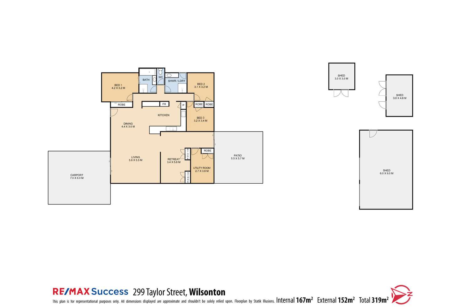 Floorplan of Homely house listing, 299 Taylor Street, Wilsonton QLD 4350