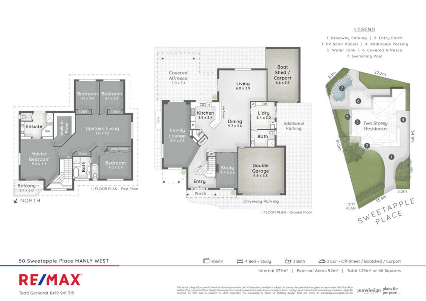 Floorplan of Homely house listing, 50 Sweetapple Place, Manly West QLD 4179