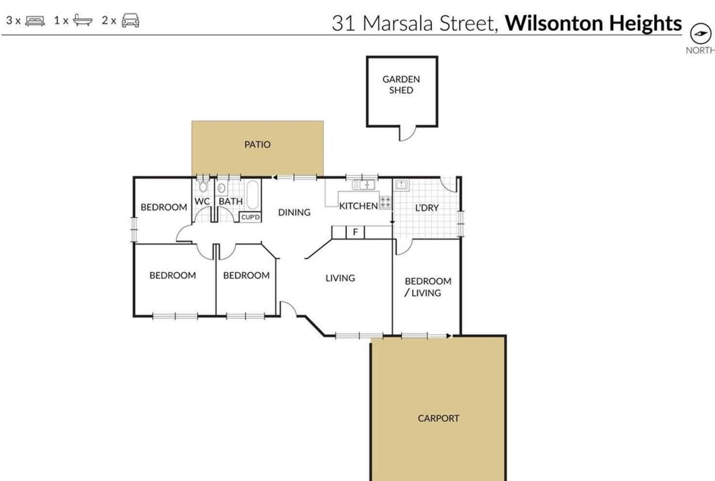 Floorplan of Homely house listing, 31 Marsala Court, Wilsonton Heights QLD 4350
