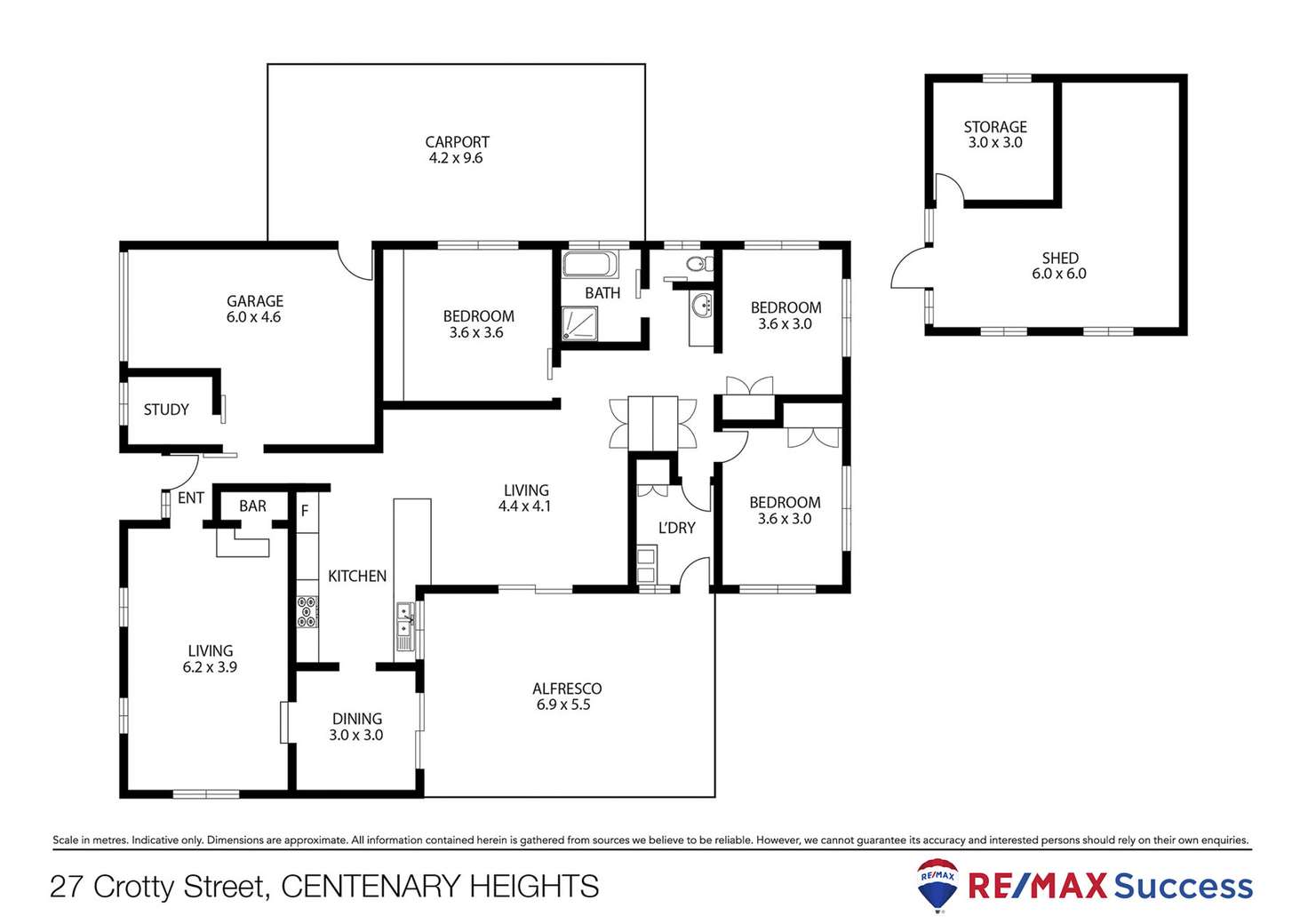 Floorplan of Homely house listing, 27 Crotty Street, Centenary Heights QLD 4350