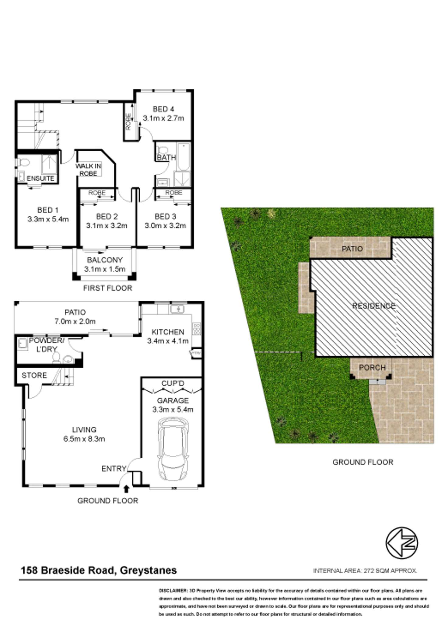Floorplan of Homely semiDetached listing, 158 Braeside Rd, Greystanes NSW 2145