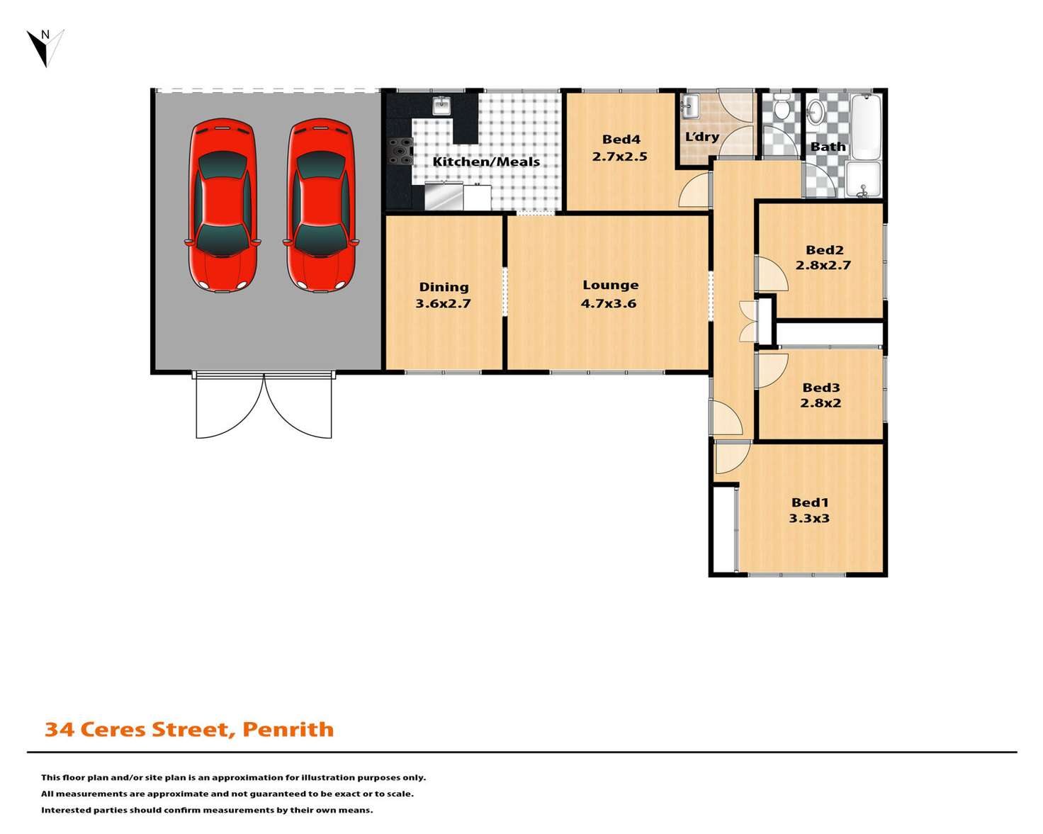 Floorplan of Homely house listing, 34 Ceres Street, Penrith NSW 2750