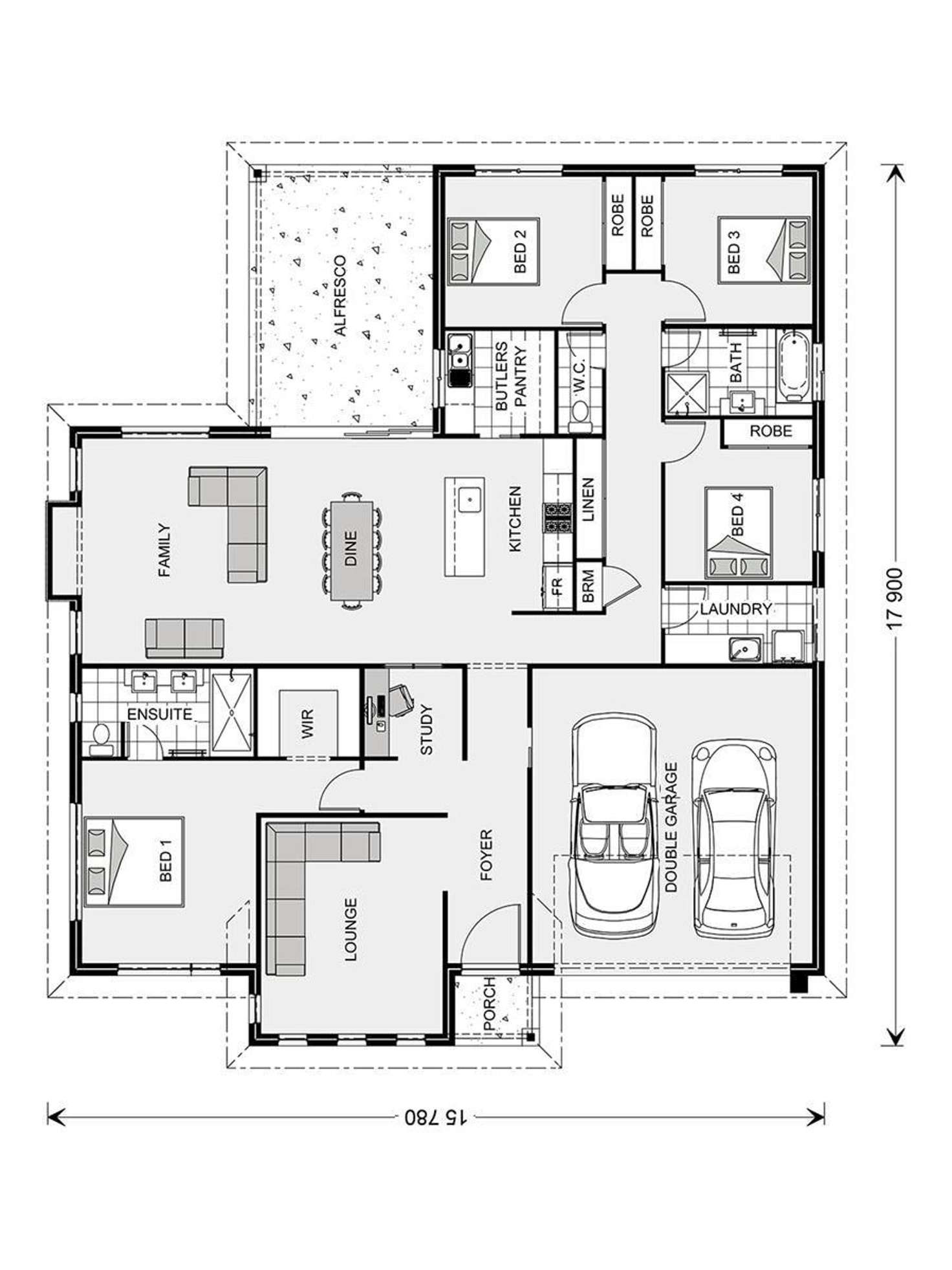 Floorplan of Homely house listing, 14 Ashford Place, Richmond QLD 4740