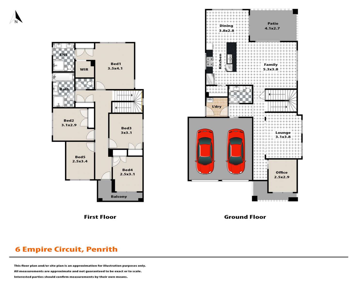 Floorplan of Homely house listing, 6 Empire Circuit, Penrith NSW 2750