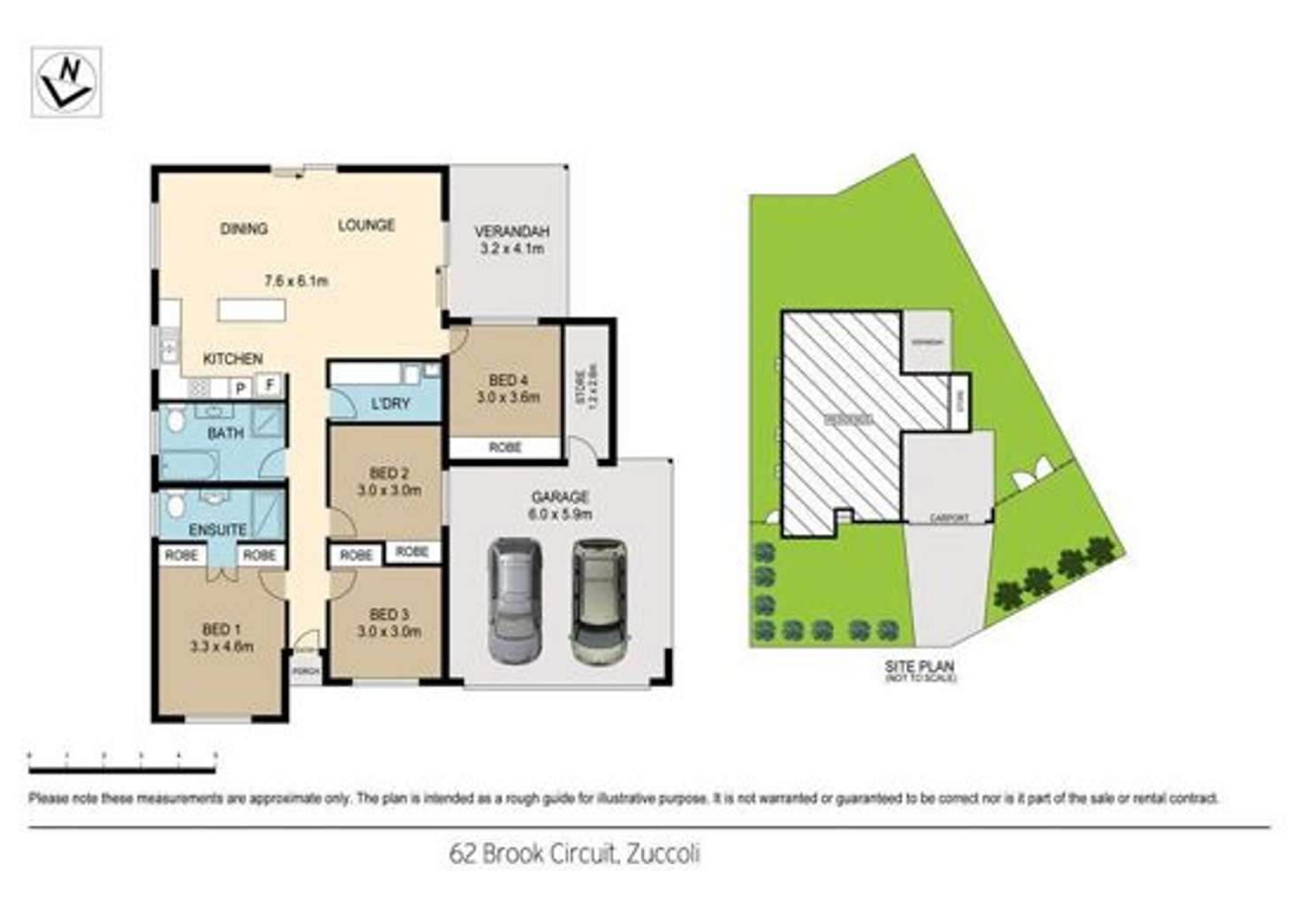 Floorplan of Homely house listing, 62 Brook Circuit, Zuccoli NT 832