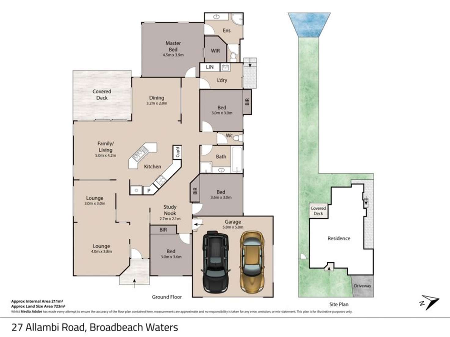 Floorplan of Homely house listing, 27 Allambi Avenue, Broadbeach Waters QLD 4218