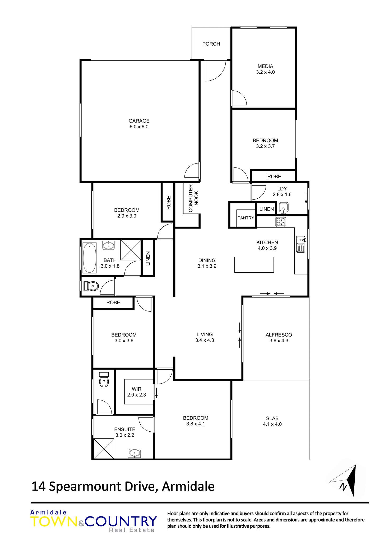 Floorplan of Homely house listing, 14 Spearmount Drive, Armidale NSW 2350