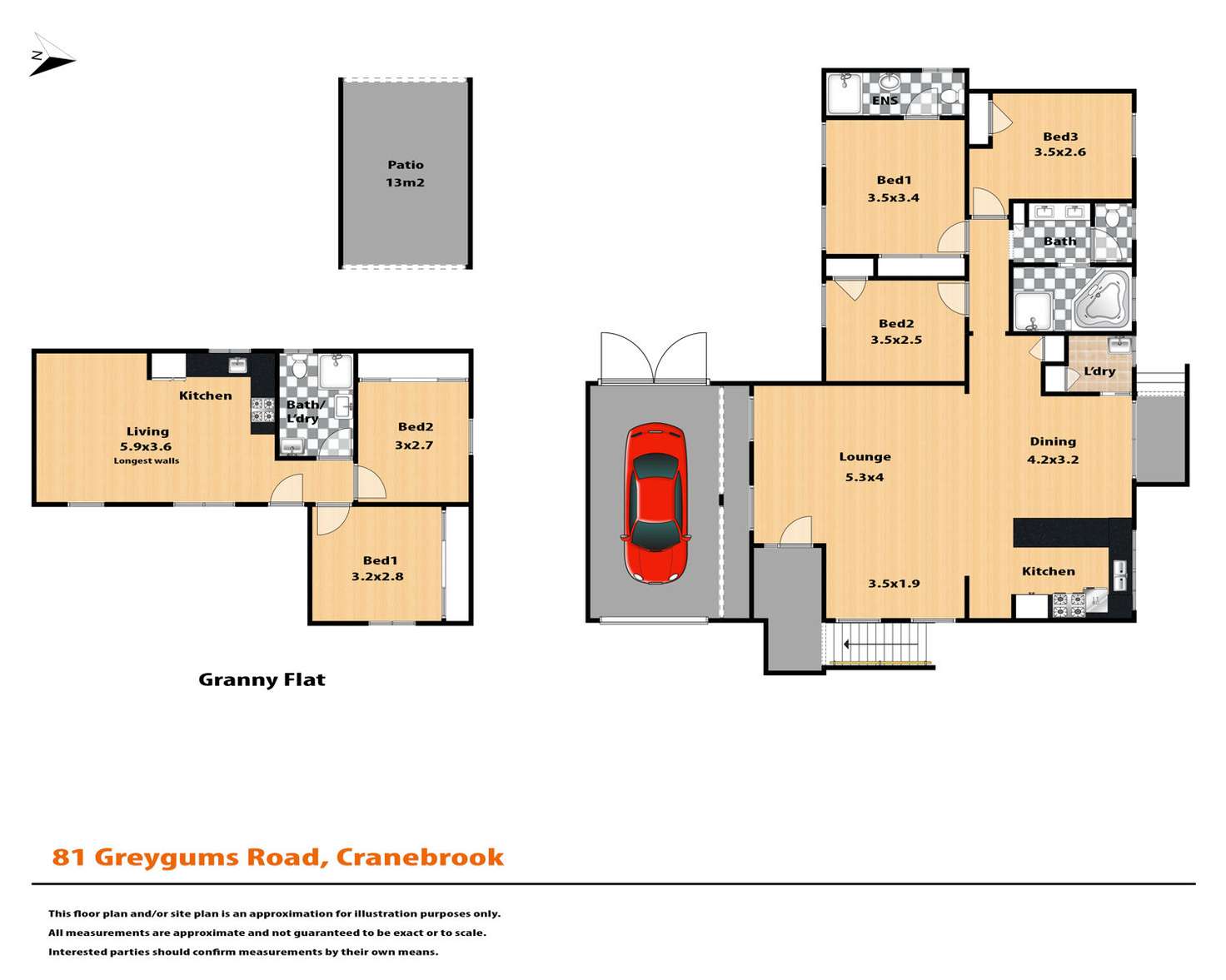 Floorplan of Homely house listing, 81 Greygums Road, Cranebrook NSW 2749