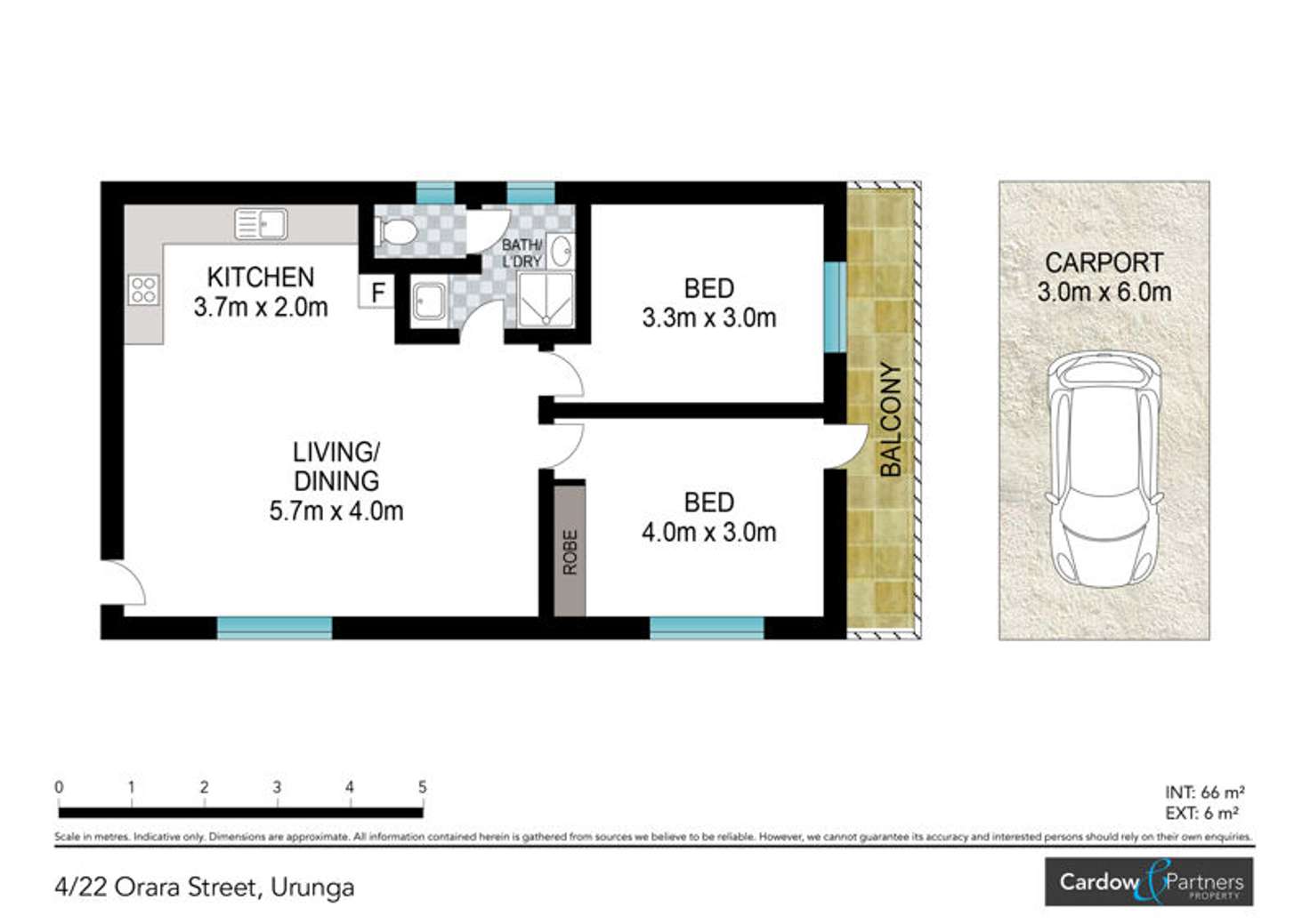 Floorplan of Homely unit listing, 4/22 Orara Street, Urunga NSW 2455