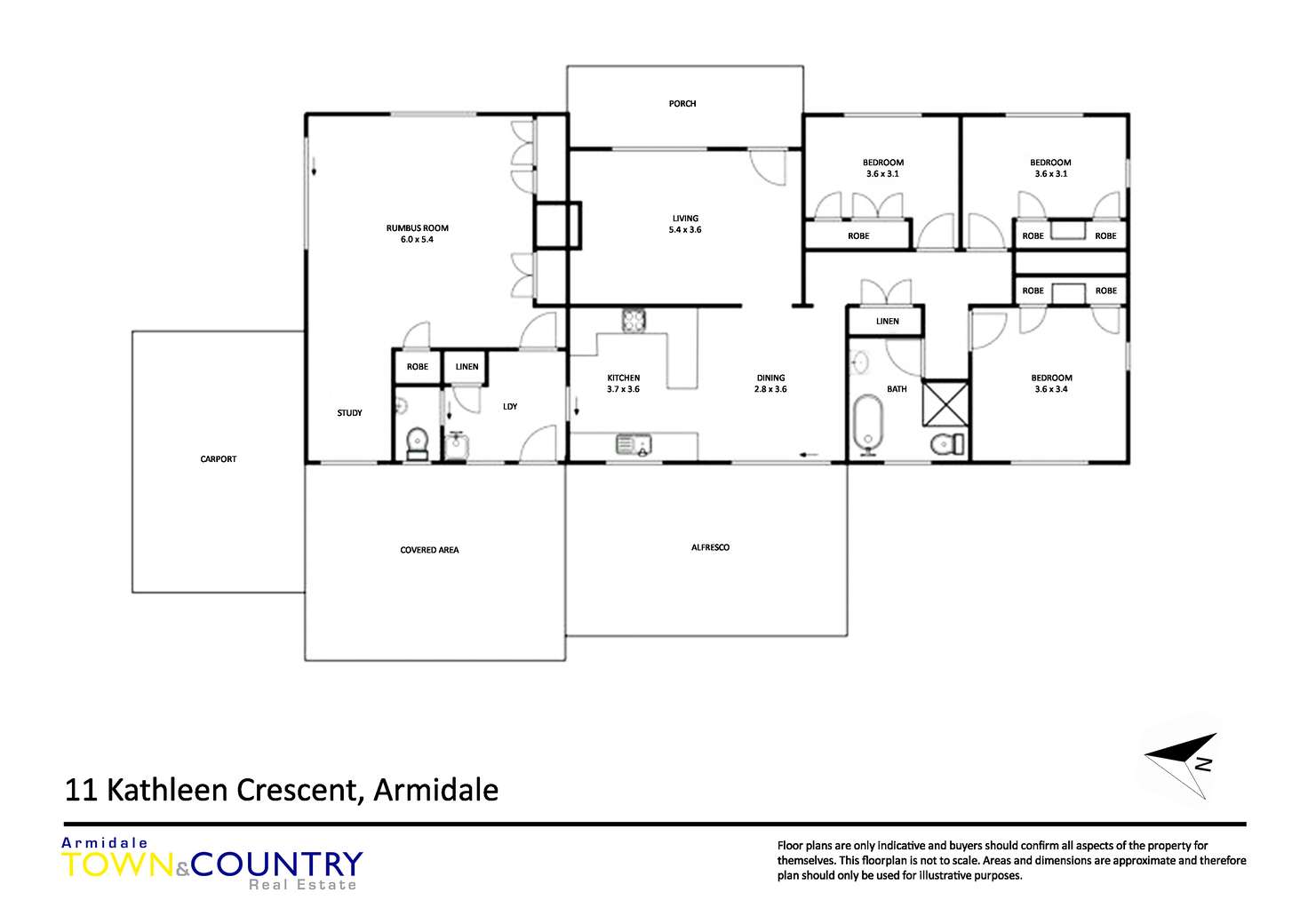 Floorplan of Homely house listing, 11 Kathleen Crescent, Armidale NSW 2350