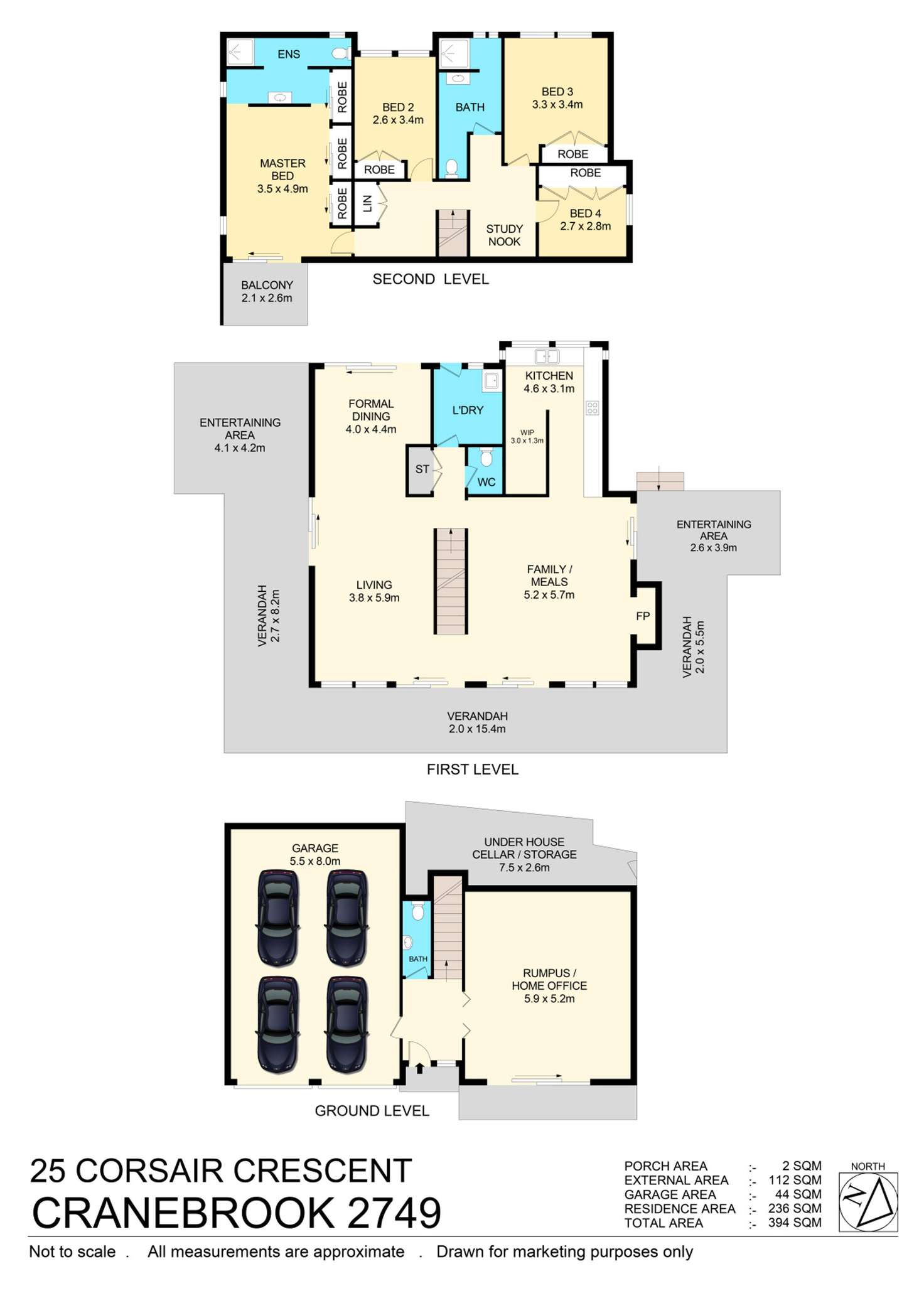 Floorplan of Homely house listing, 25 Corsair Crescent, Cranebrook NSW 2749