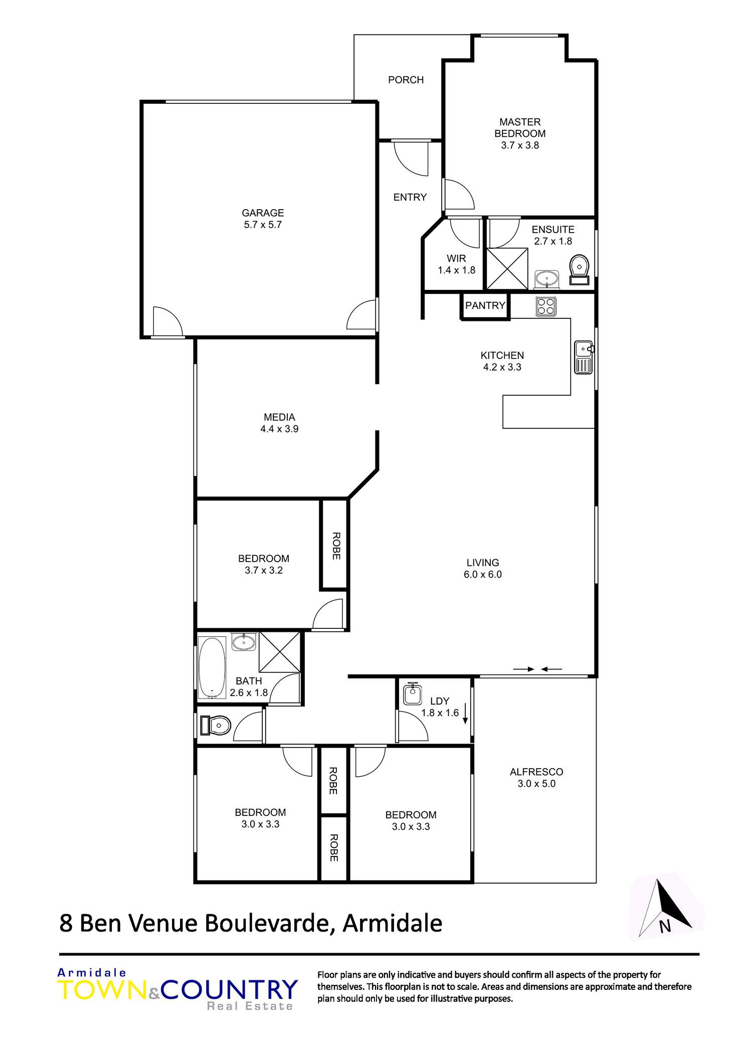 Floorplan of Homely house listing, 8 Ben Venue Boulevarde, Armidale NSW 2350