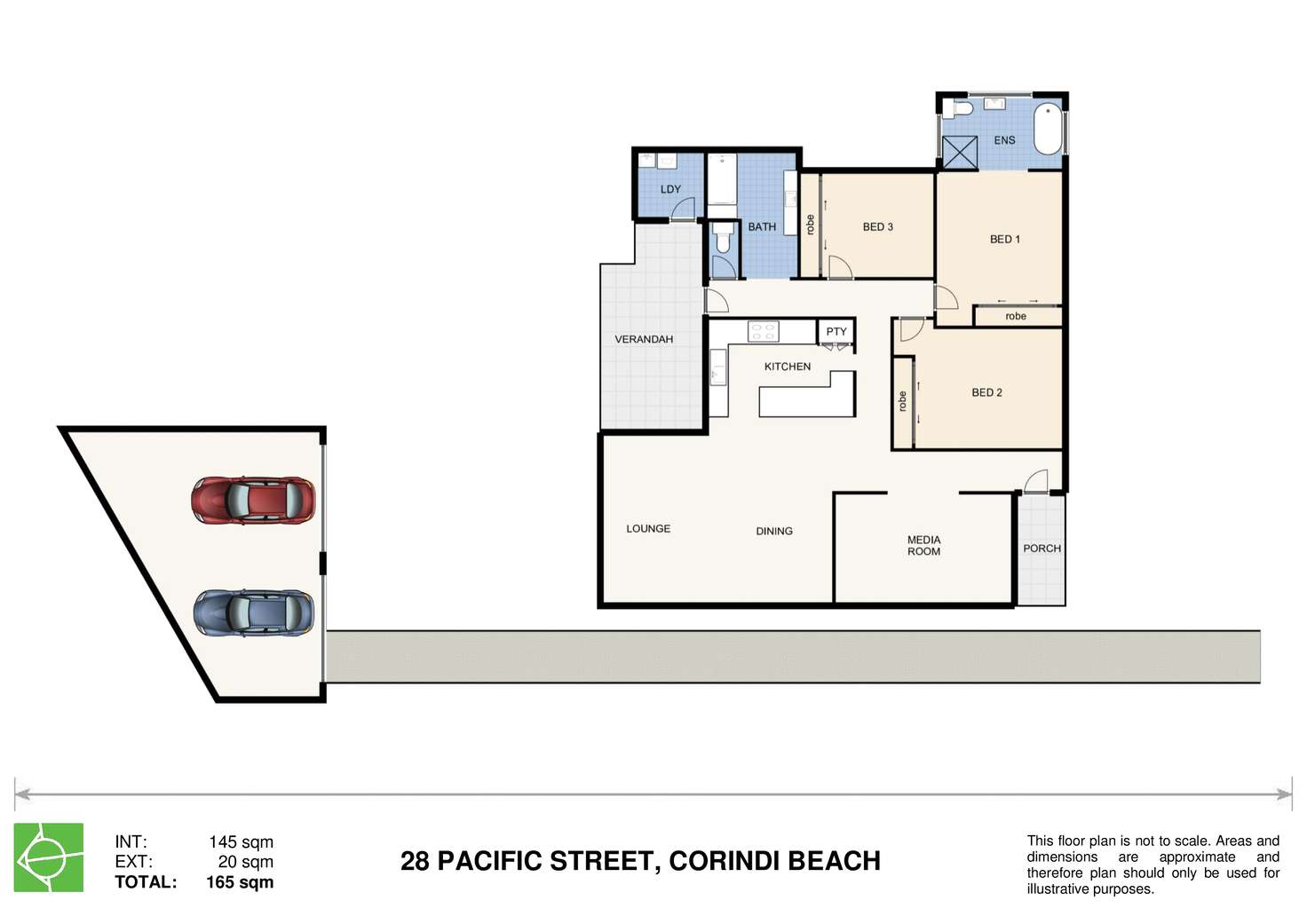 Floorplan of Homely house listing, 28 Pacific Street, Corindi Beach NSW 2456
