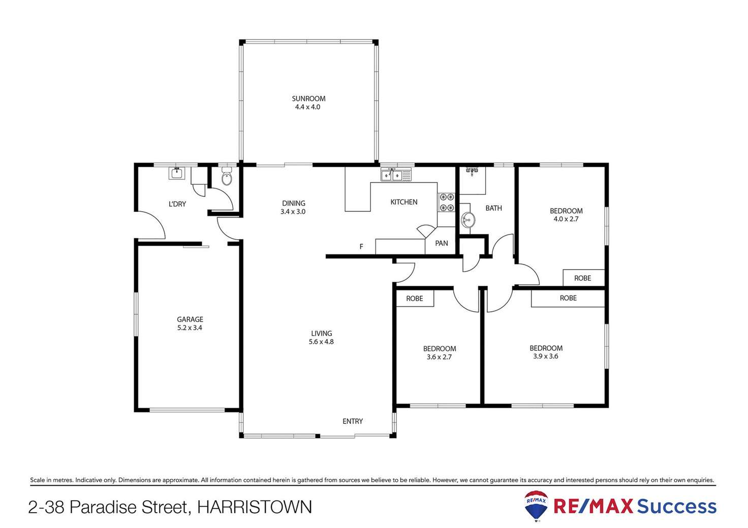 Floorplan of Homely house listing, 2/38 Paradise Street, Harristown QLD 4350