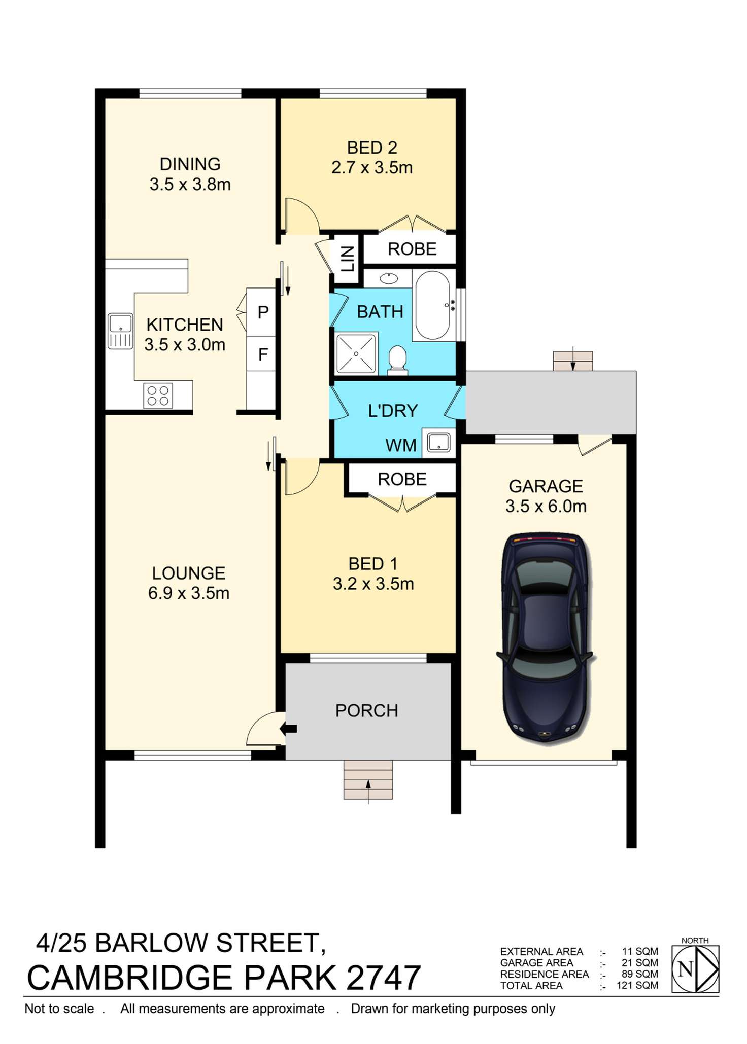 Floorplan of Homely house listing, 4/25 Barlow Street, Cambridge Park NSW 2747