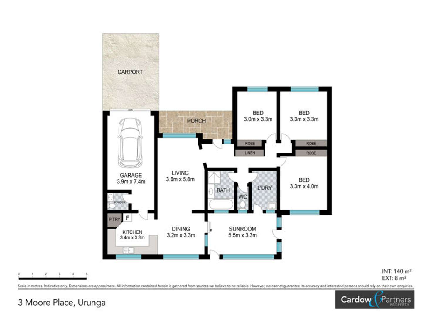 Floorplan of Homely house listing, 3 Moore Place, Urunga NSW 2455