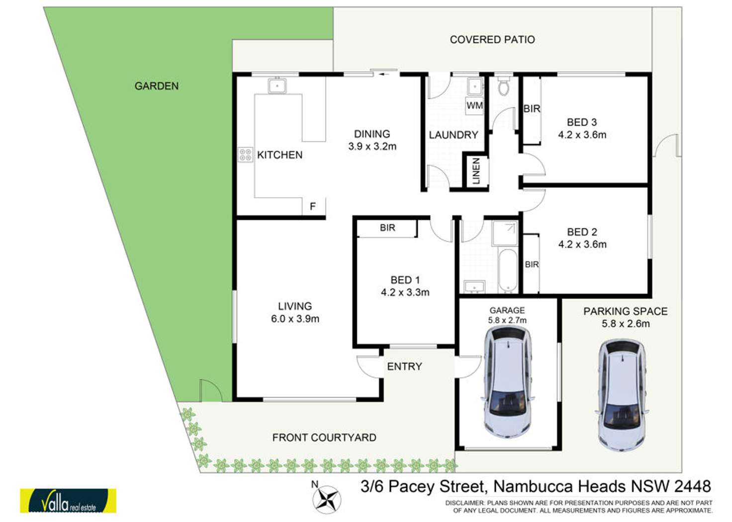 Floorplan of Homely house listing, 3/6 Pacey Street, Nambucca Heads NSW 2448
