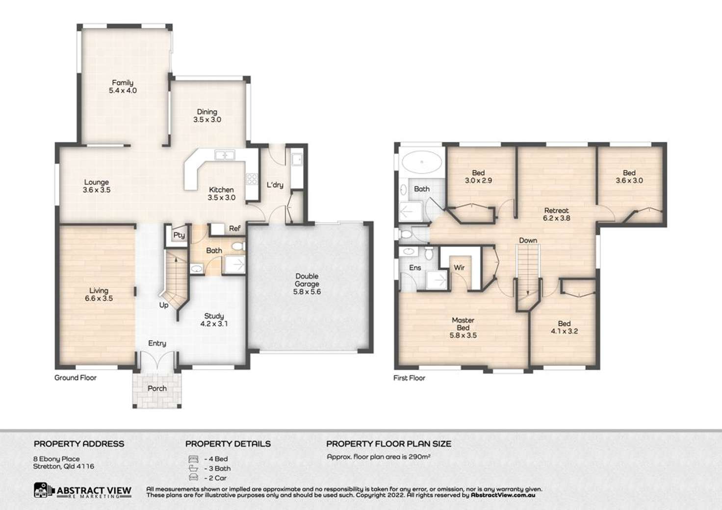 Floorplan of Homely house listing, 8 Ebony Place, Stretton QLD 4116