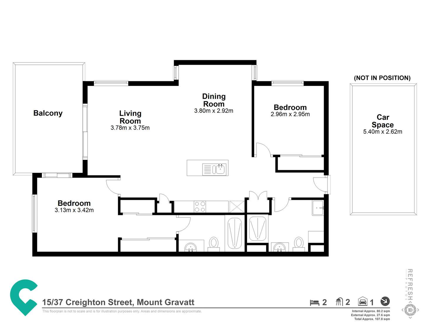 Floorplan of Homely unit listing, 15/37 Creighton Street, Mount Gravatt QLD 4122