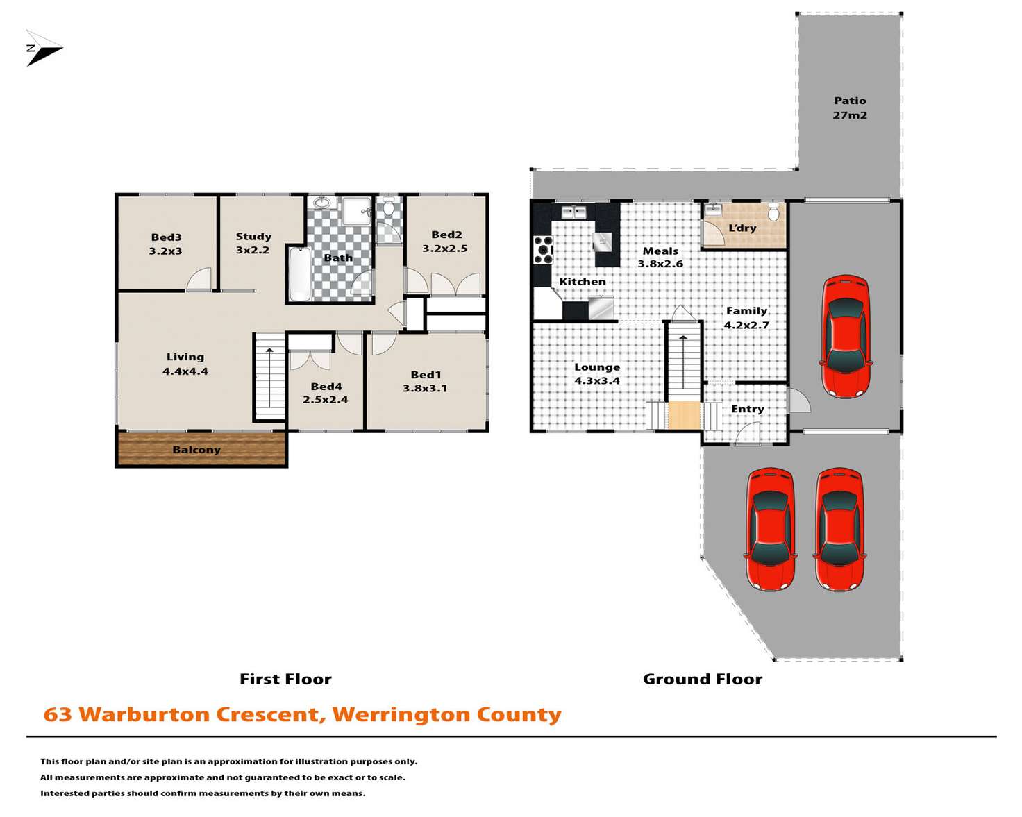 Floorplan of Homely house listing, 63 Warburton Crescent, Werrington County NSW 2747
