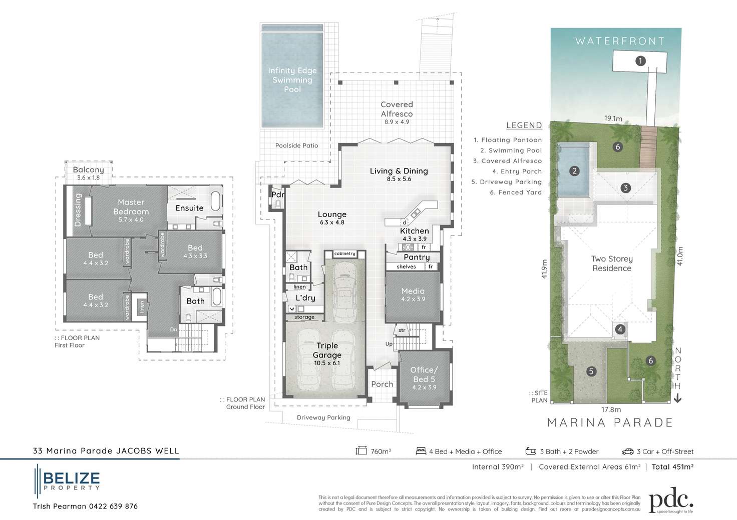 Floorplan of Homely house listing, 33 Marina Parade, Jacobs Well QLD 4208