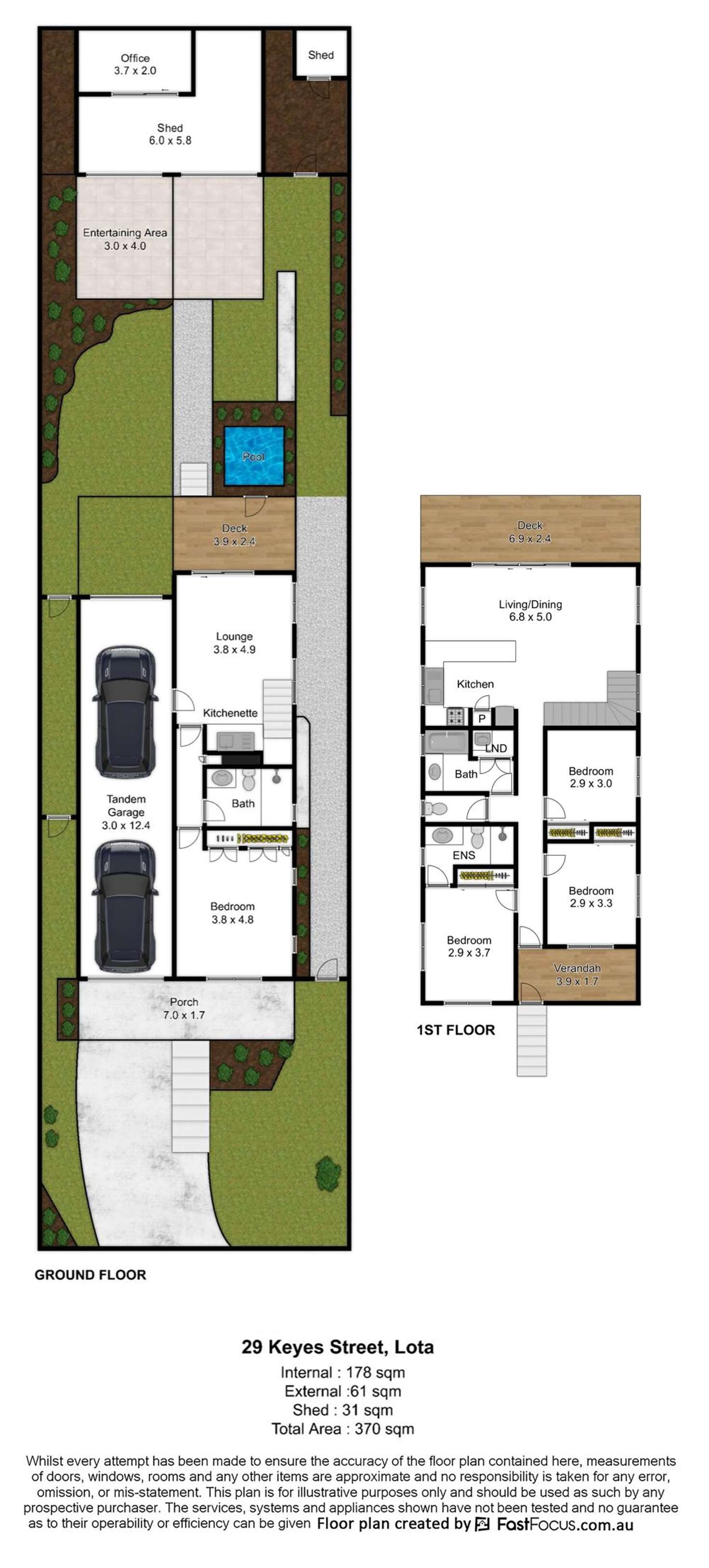 Floorplan of Homely house listing, 29 Keyes Street, Lota QLD 4179