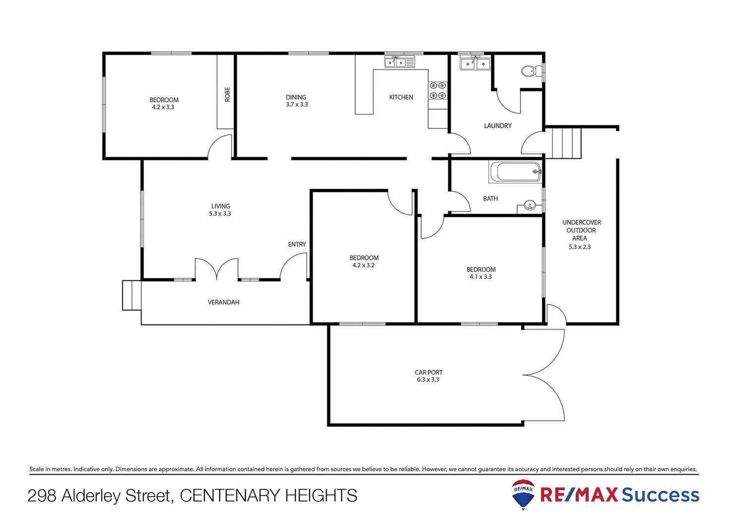 Floorplan of Homely house listing, 298 Alderley Street, Centenary Heights QLD 4350