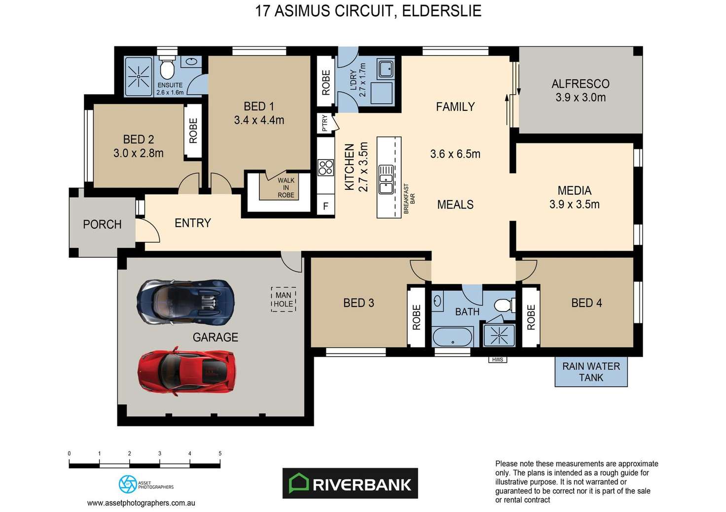 Floorplan of Homely house listing, 17 Asimus Circuit, Elderslie NSW 2570