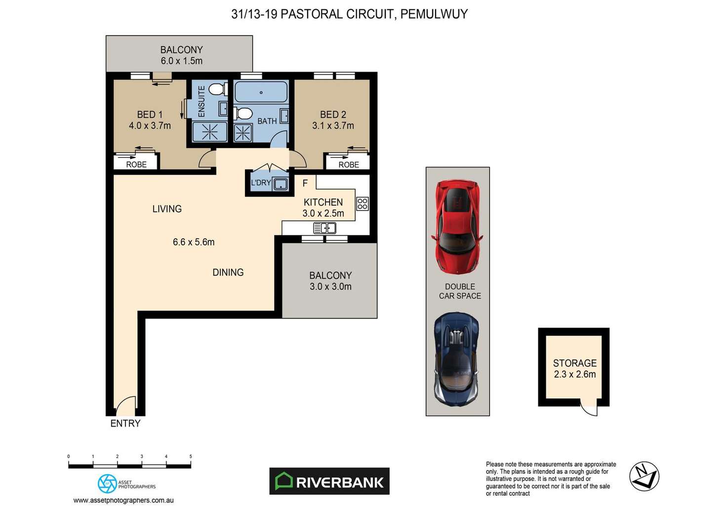 Floorplan of Homely unit listing, 31/13-19 Pastoral Circuit, Pemulwuy NSW 2145