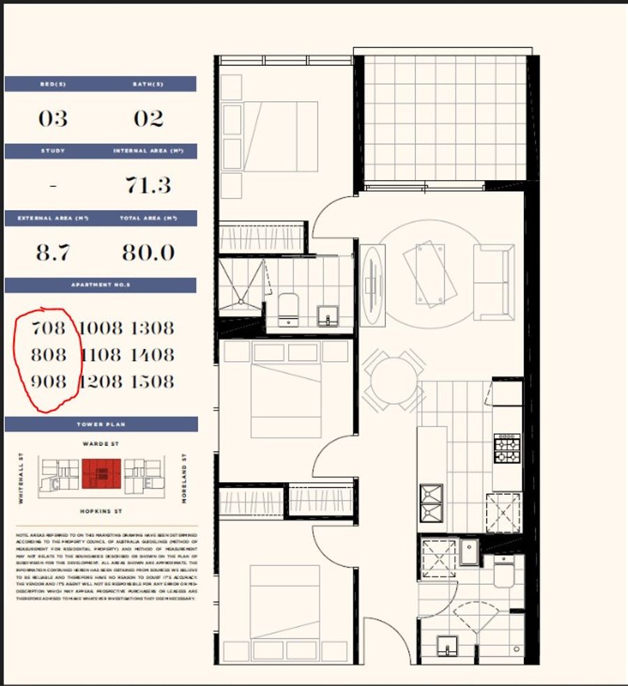 Floorplan of Homely apartment listing, Lot808/18 Hopkins St, Footscray VIC 3011