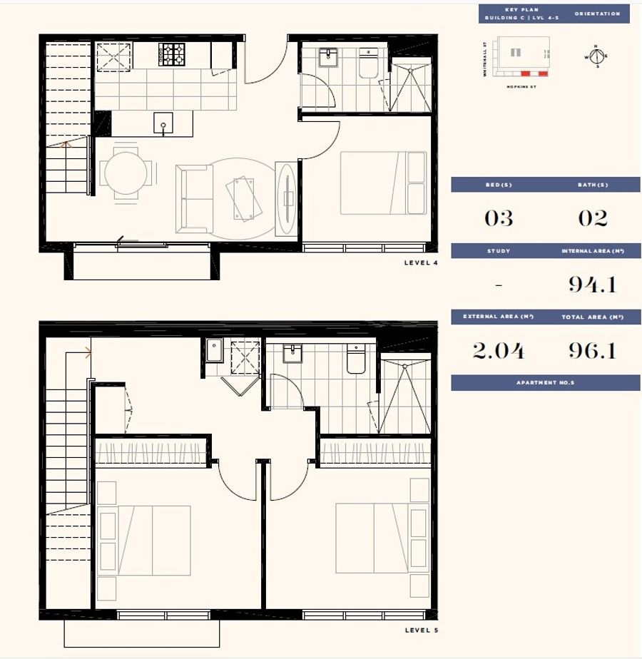 Floorplan of Homely apartment listing, Lot403/18 Hopkins St, Footscray VIC 3011