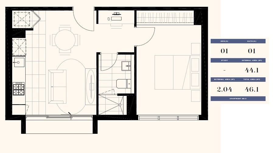 Floorplan of Homely apartment listing, Lot201/16 Hopkins St, Footscray VIC 3011