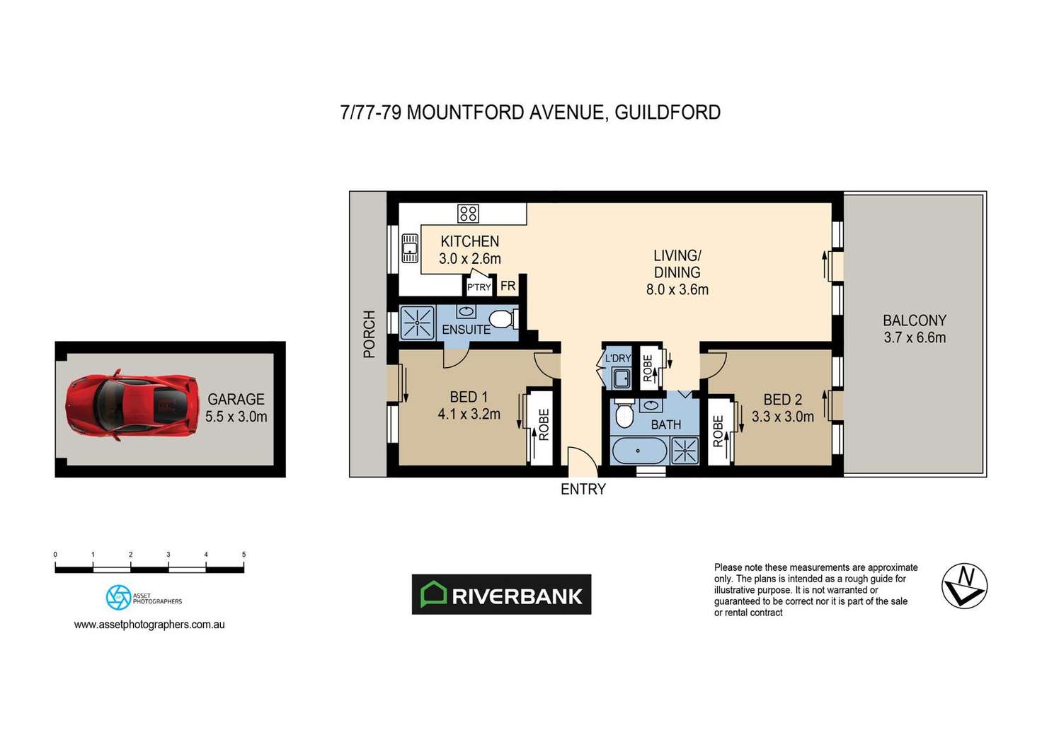 Floorplan of Homely unit listing, 7/77-79 Mountford Avenue, Guildford NSW 2161