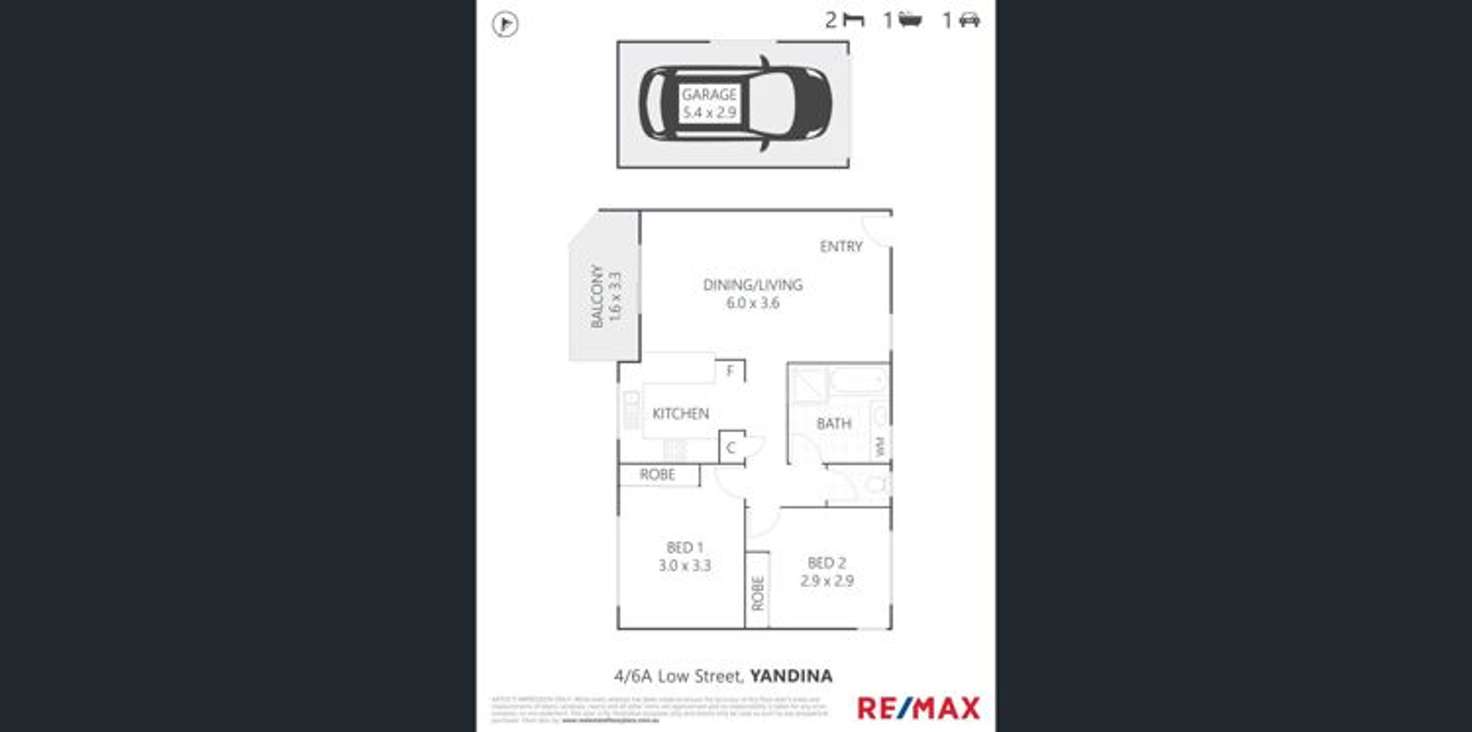 Floorplan of Homely unit listing, 4/6A Low Street, Yandina QLD 4561