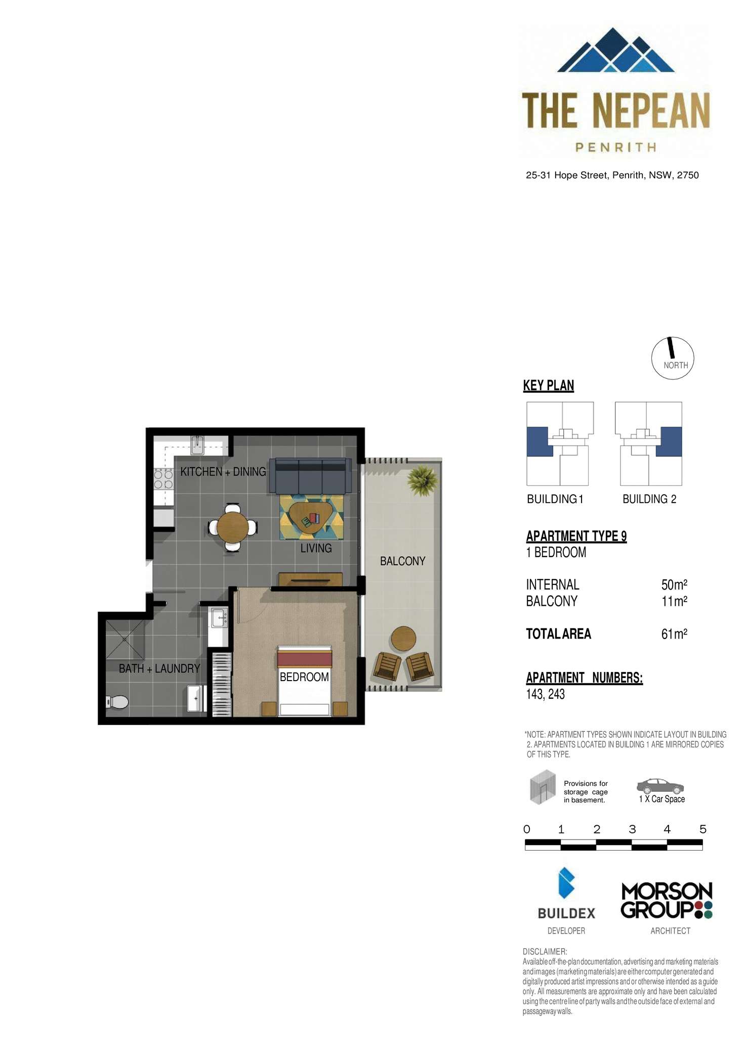 Floorplan of Homely house listing, 143/25-31 Hope Street, Penrith NSW 2750